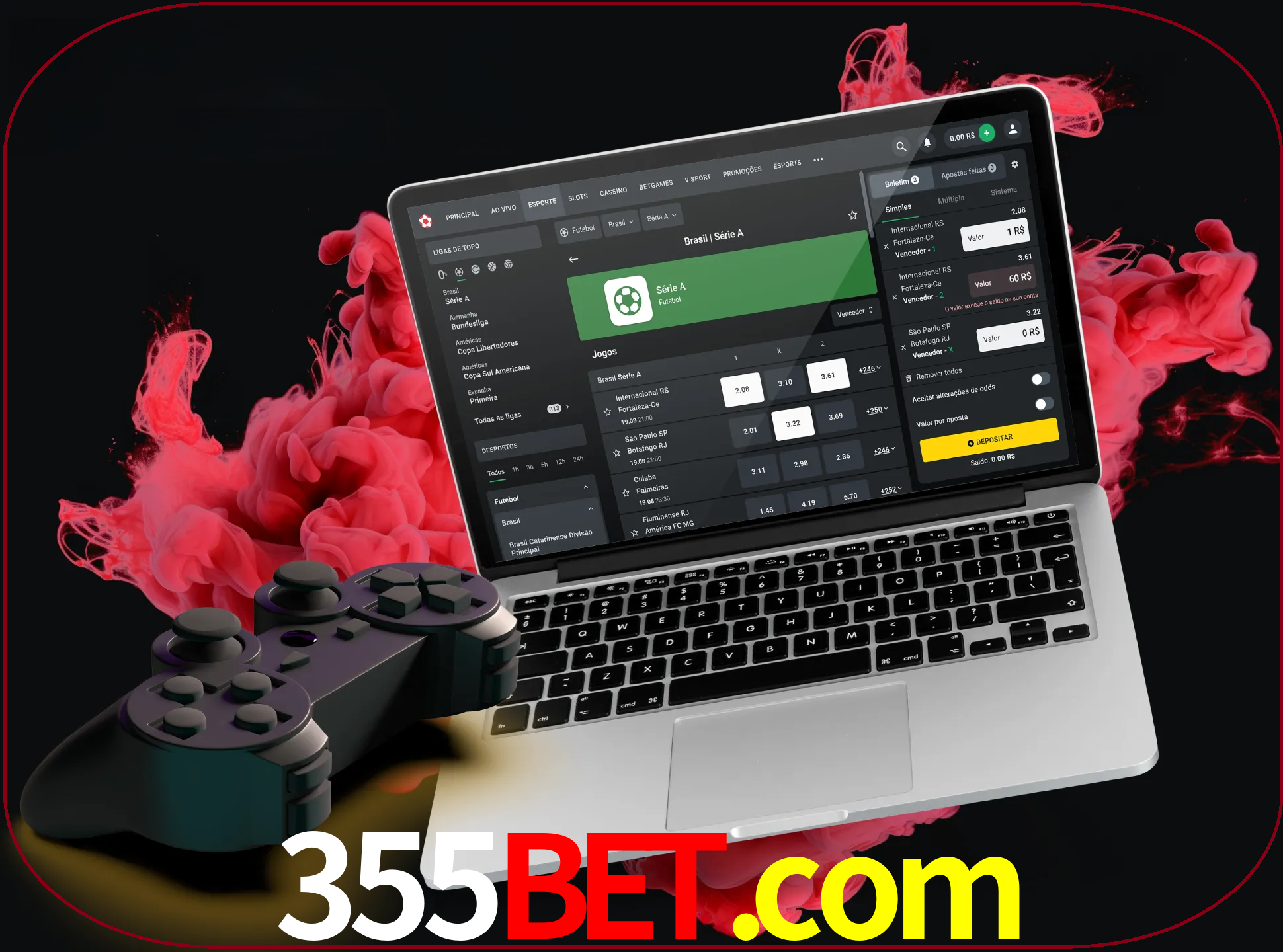 Visite a secção especial de jogos de vídeo em 355bet para descobrir em que jogos pode apostar e ganhar muito dinheiro.